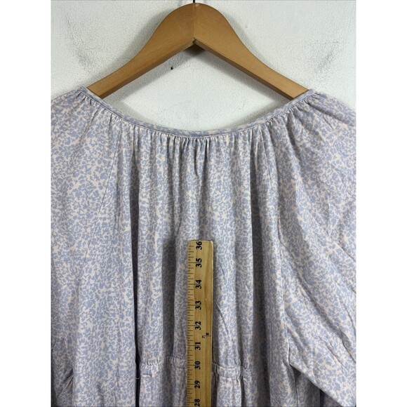 HATCH Henley Balloon Sleeve Midi Dress Floral Print Size 1 - Picture 5 of 7